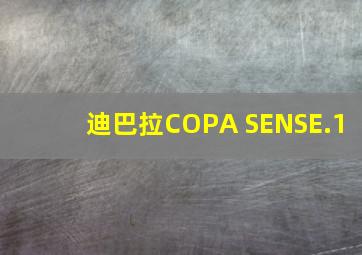 迪巴拉COPA SENSE.1